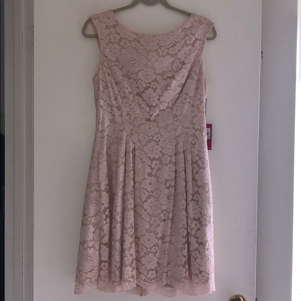 Brand New With Tags Vince Camuto Blush Lace Dress